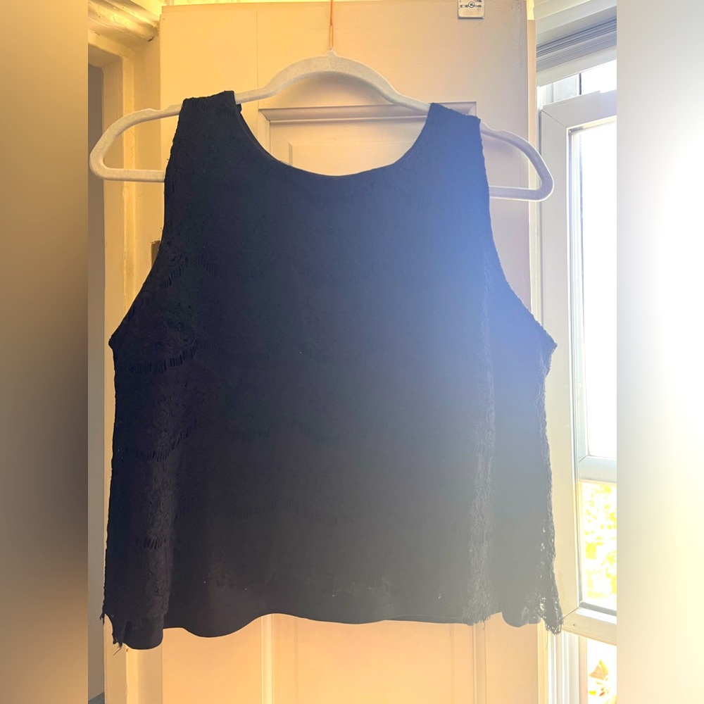 Crop lace tank from monteau